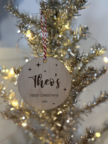 Wooden Christmas Baubles | Personalised