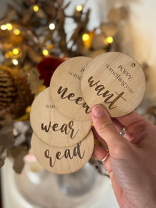 Wooden Mindful Gift Tags | Personalised