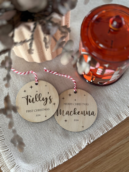 Wooden Christmas Baubles | Personalised